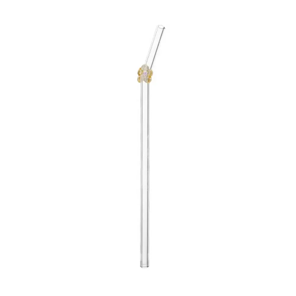 Flower Glass Straws – Straight/Bent