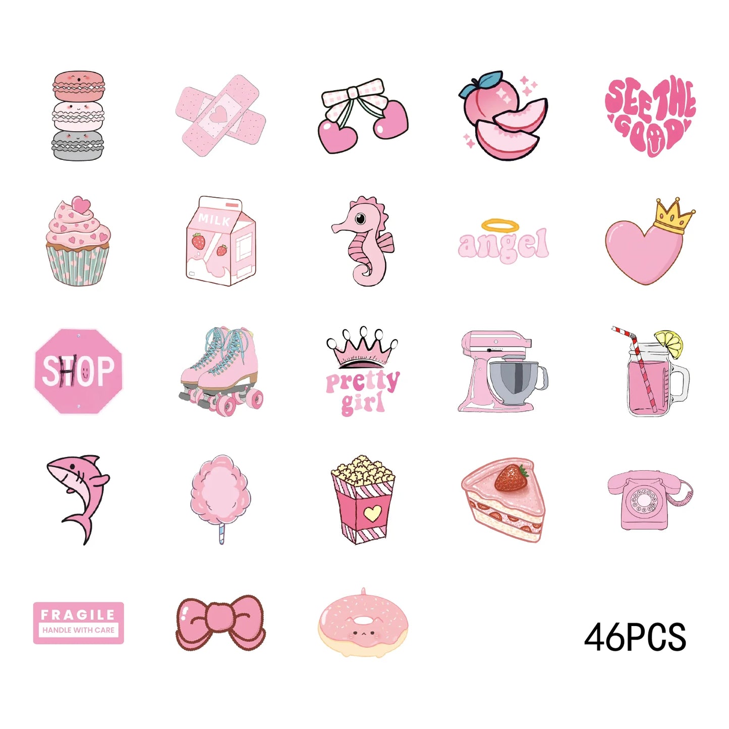 Pattern Stickers - 46pcs