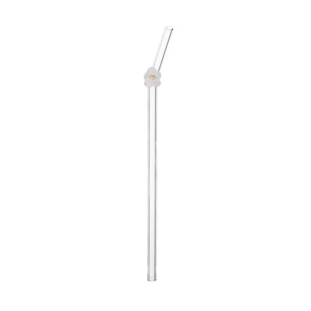 Flower Glass Straws – Straight/Bent