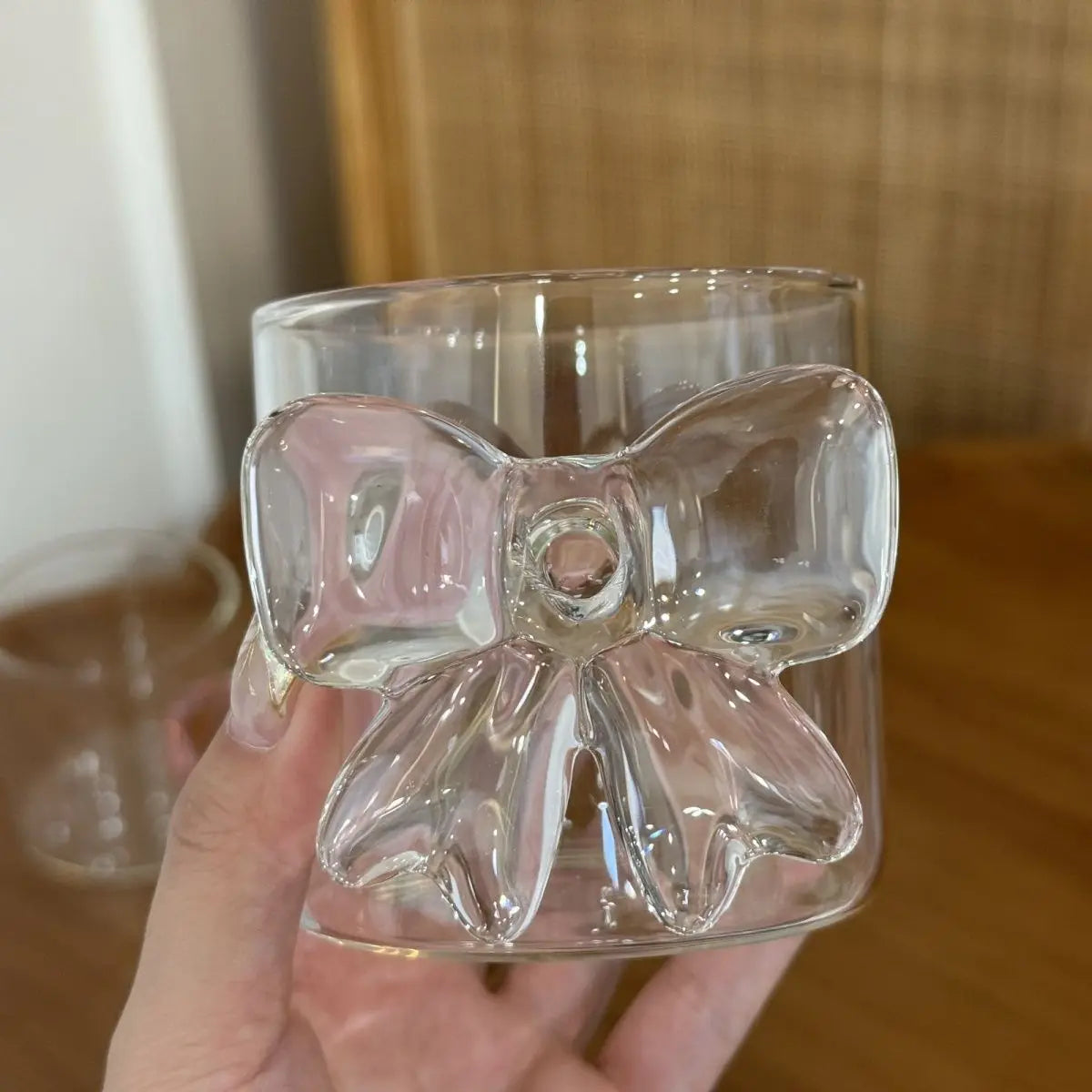 Bowknot Glass cups and candle holder