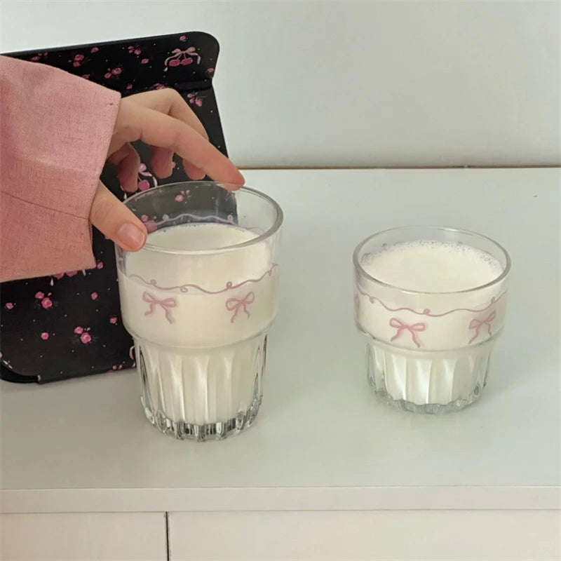 Bowknot Glass Cup