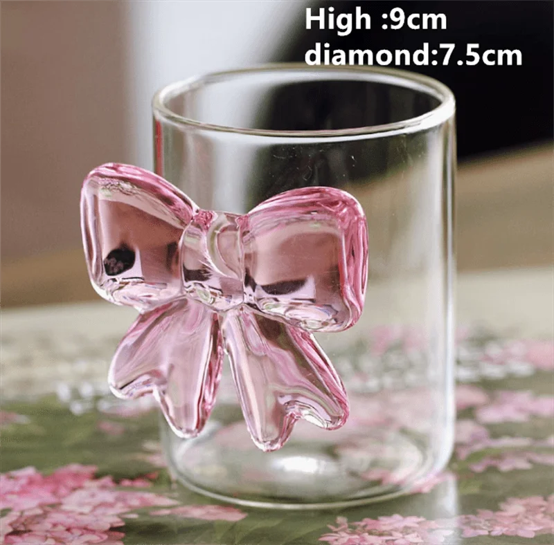 Bowknot Glass cups and candle holder
