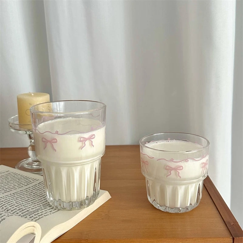 Bowknot Glass Cup
