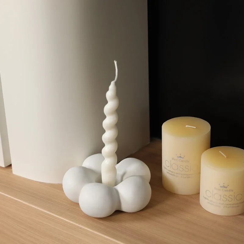 Ceramic Candle Holder Flower Shape