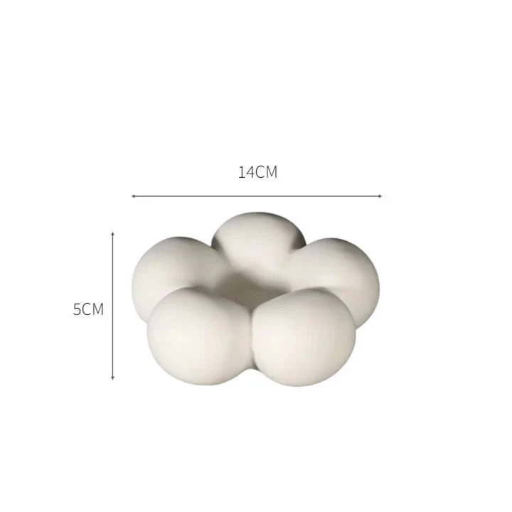 Ceramic Candle Holder Flower Shape