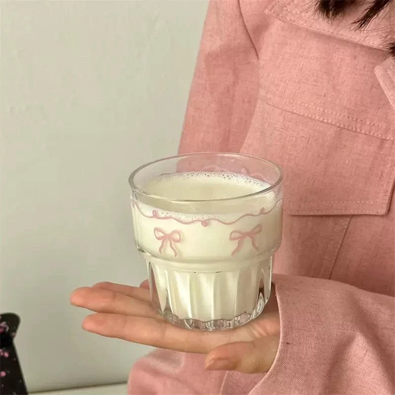 Bowknot Glass Cup