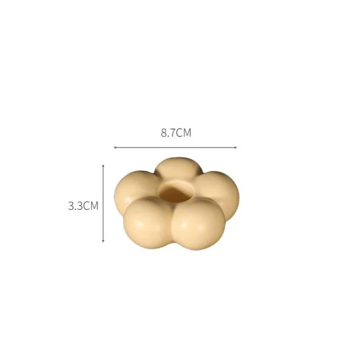 Ceramic Candle Holder Flower Shape