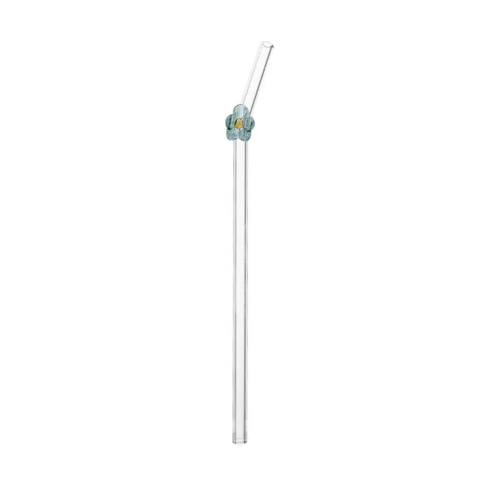 Flower Glass Straws – Straight/Bent