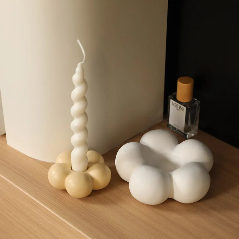Ceramic Candle Holder Flower Shape