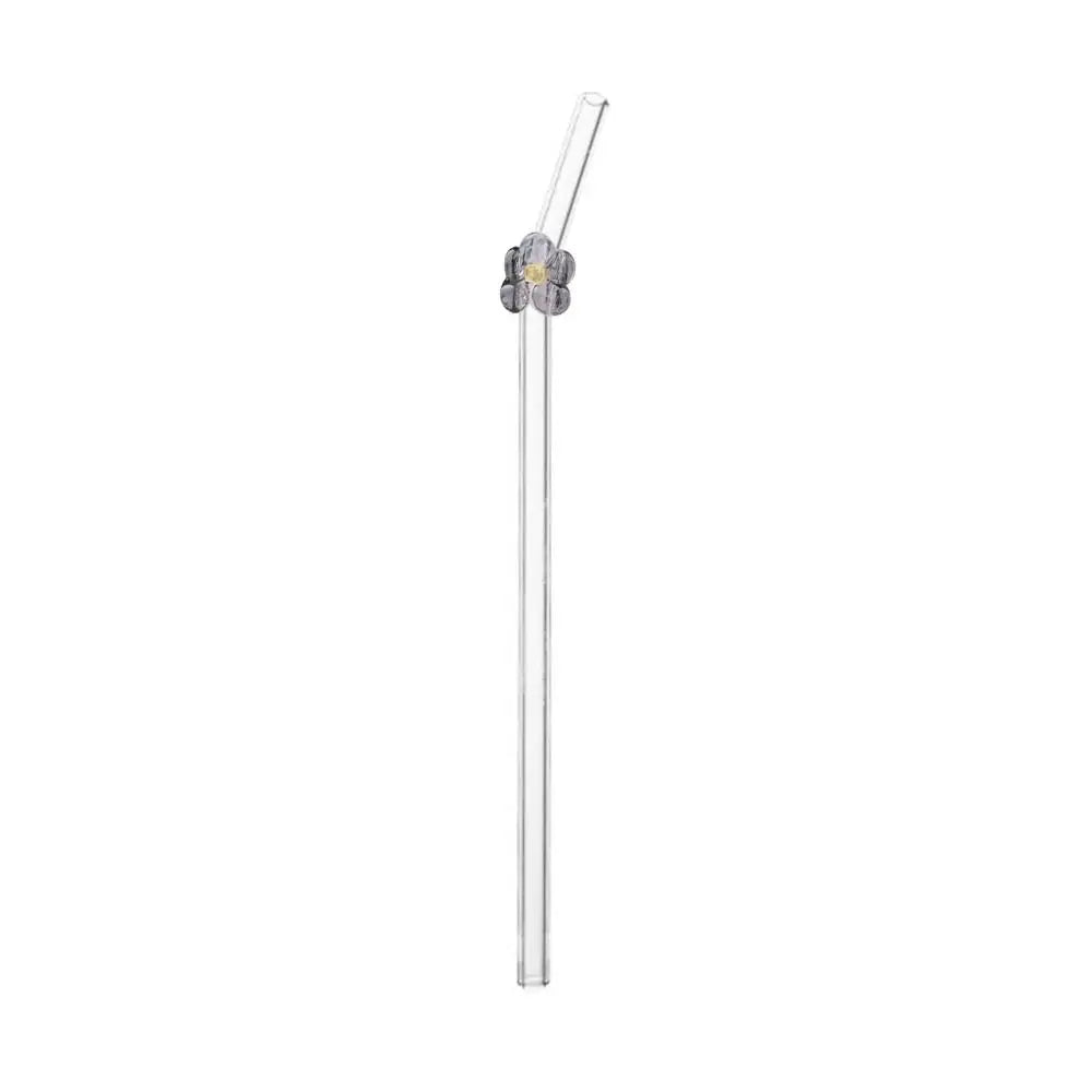 Flower Glass Straws – Straight/Bent